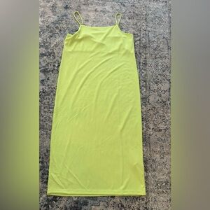 H&M Lime Green Midi Dress